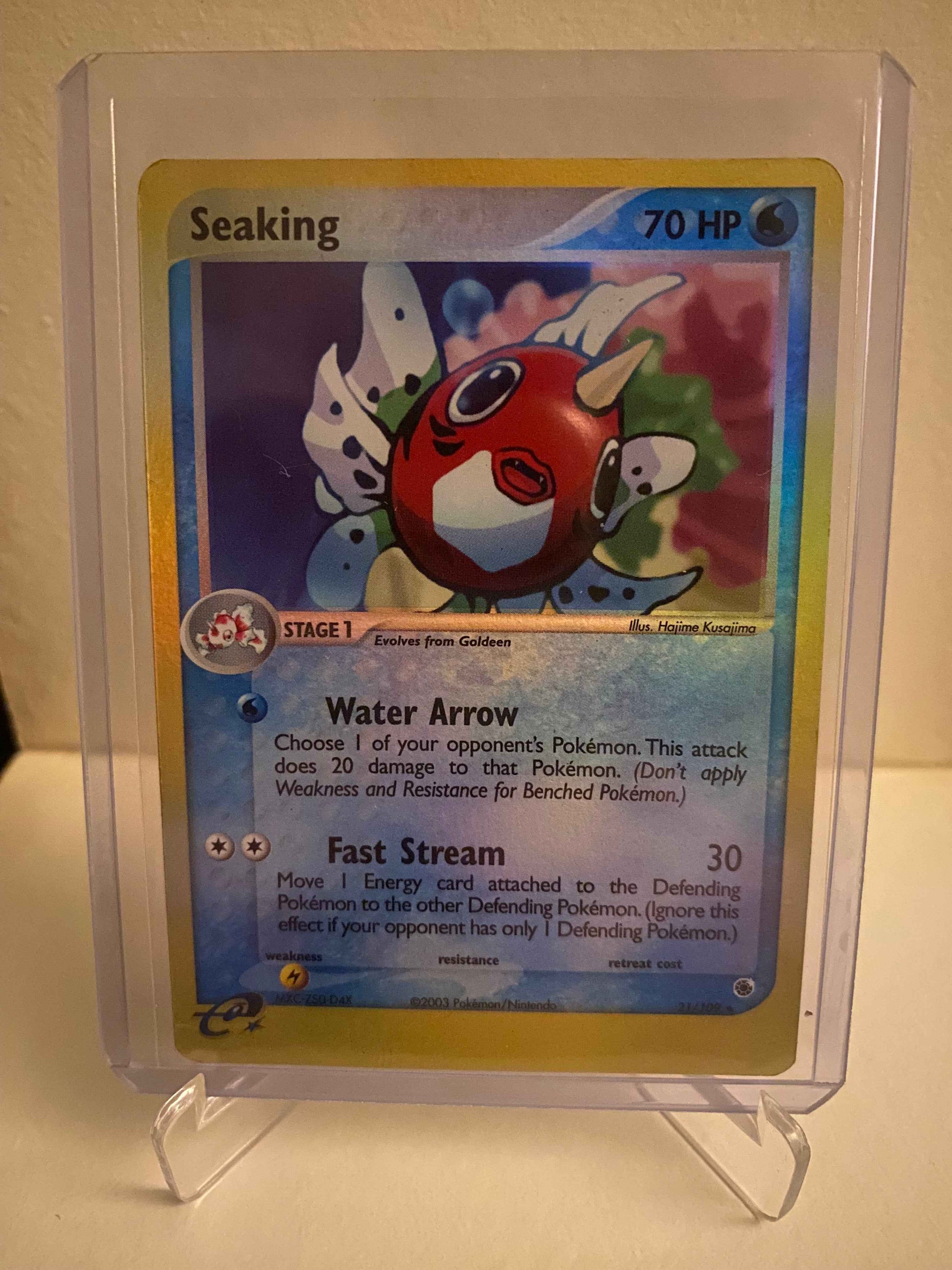 Pokemon kort EX Ruby & Sapphire - Seaking Reverse Holofoil (21/109) - Pokedexet