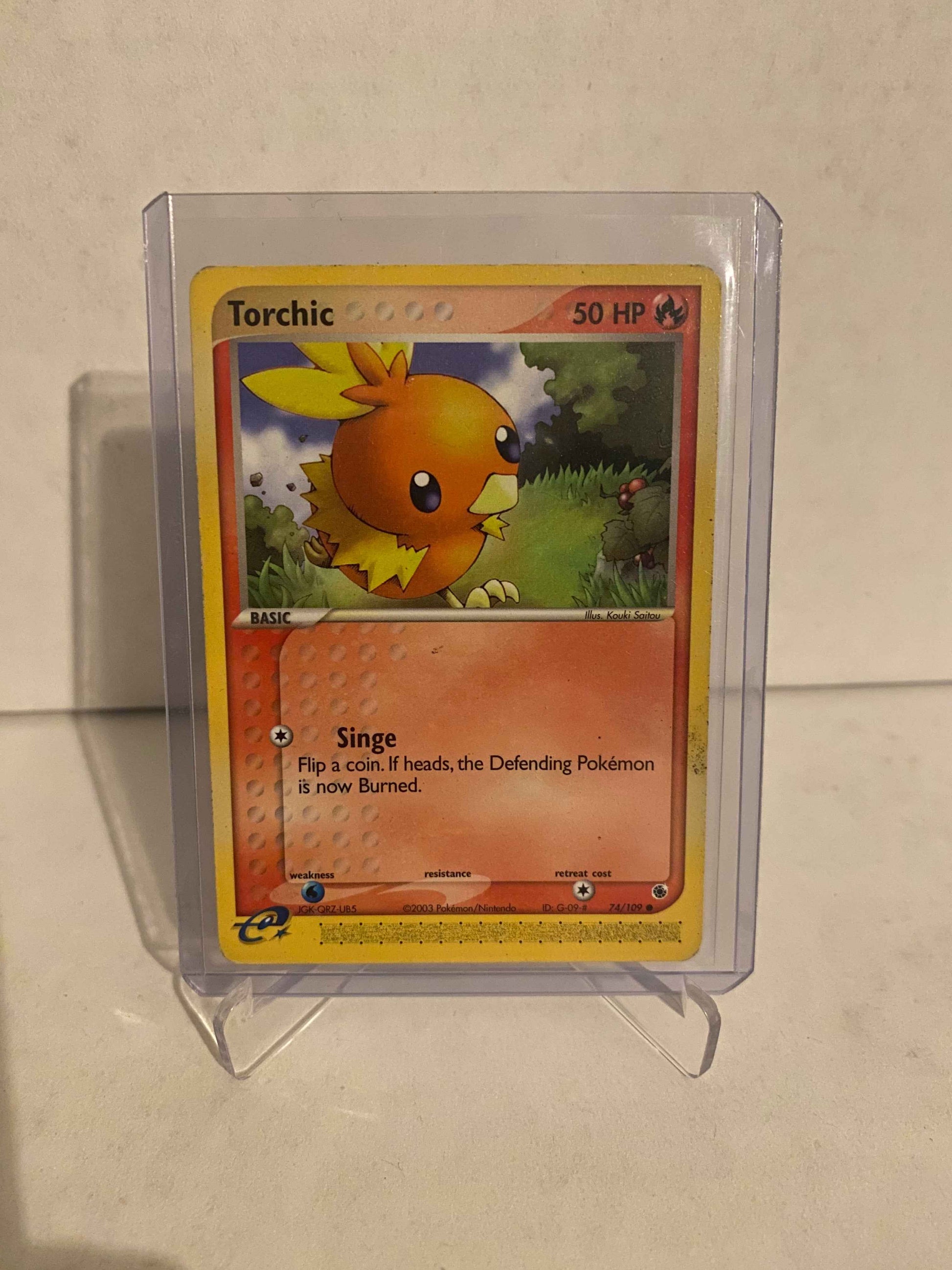 Pokemon kort EX Ruby & Sapphire - Torchic (74/109) - Pokedexet