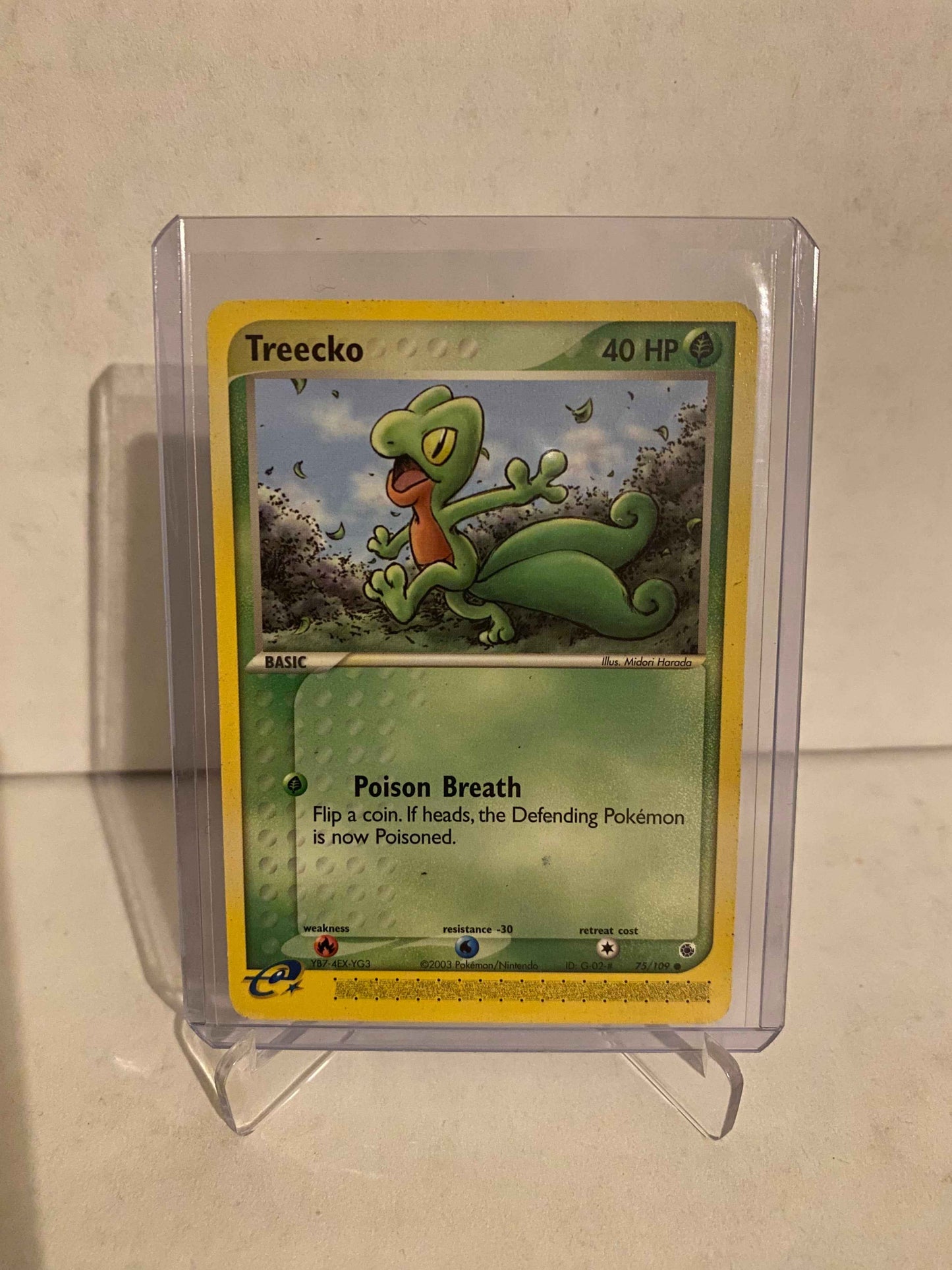 Pokemon kort EX Ruby & Sapphire - Treecko (75/109) - Pokedexet