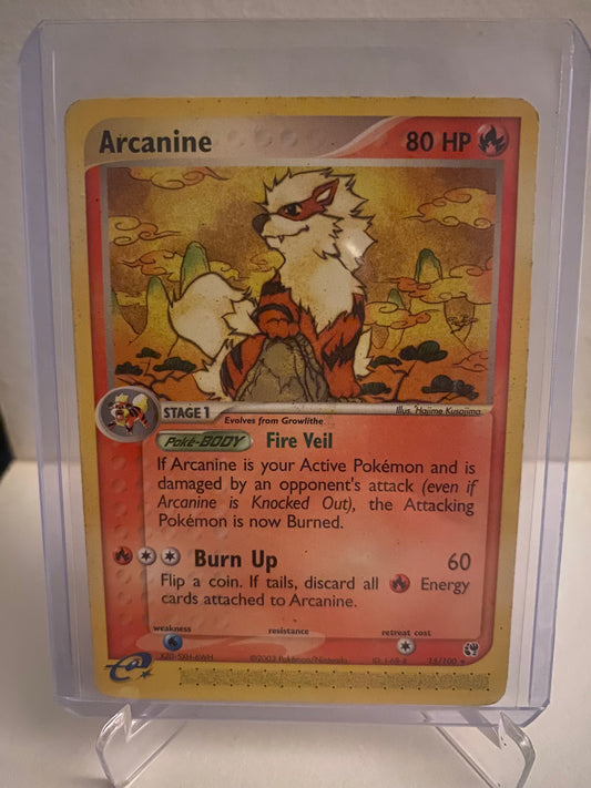 Pokemon EX Sandstorm Arcanine (15/100)