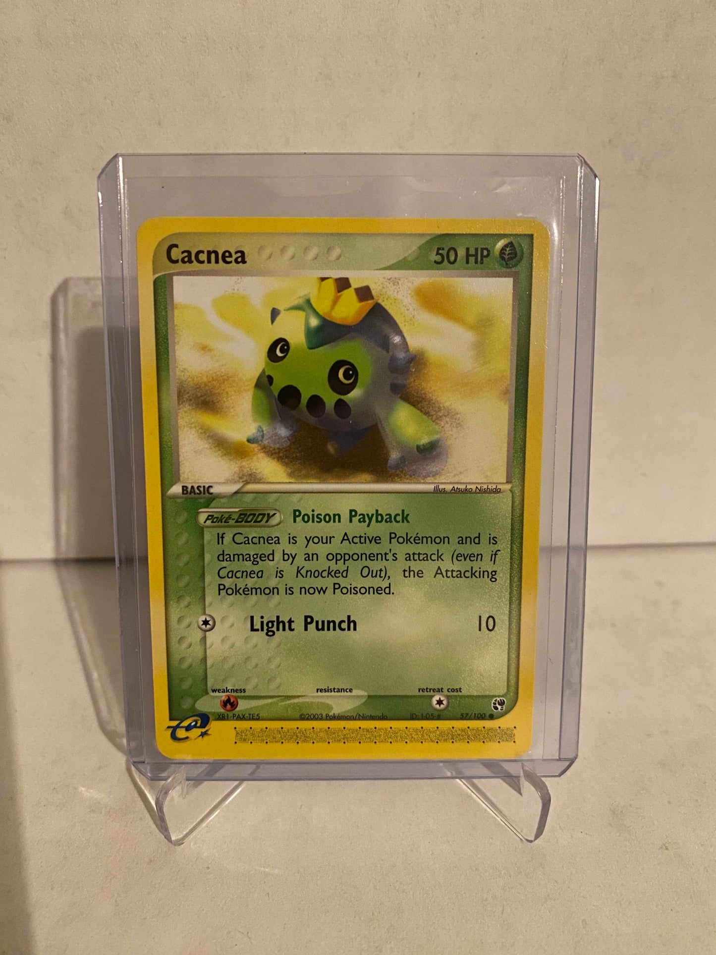 Pokemon kort EX Sandstorm - Cacnea (57/100) - Pokedexet