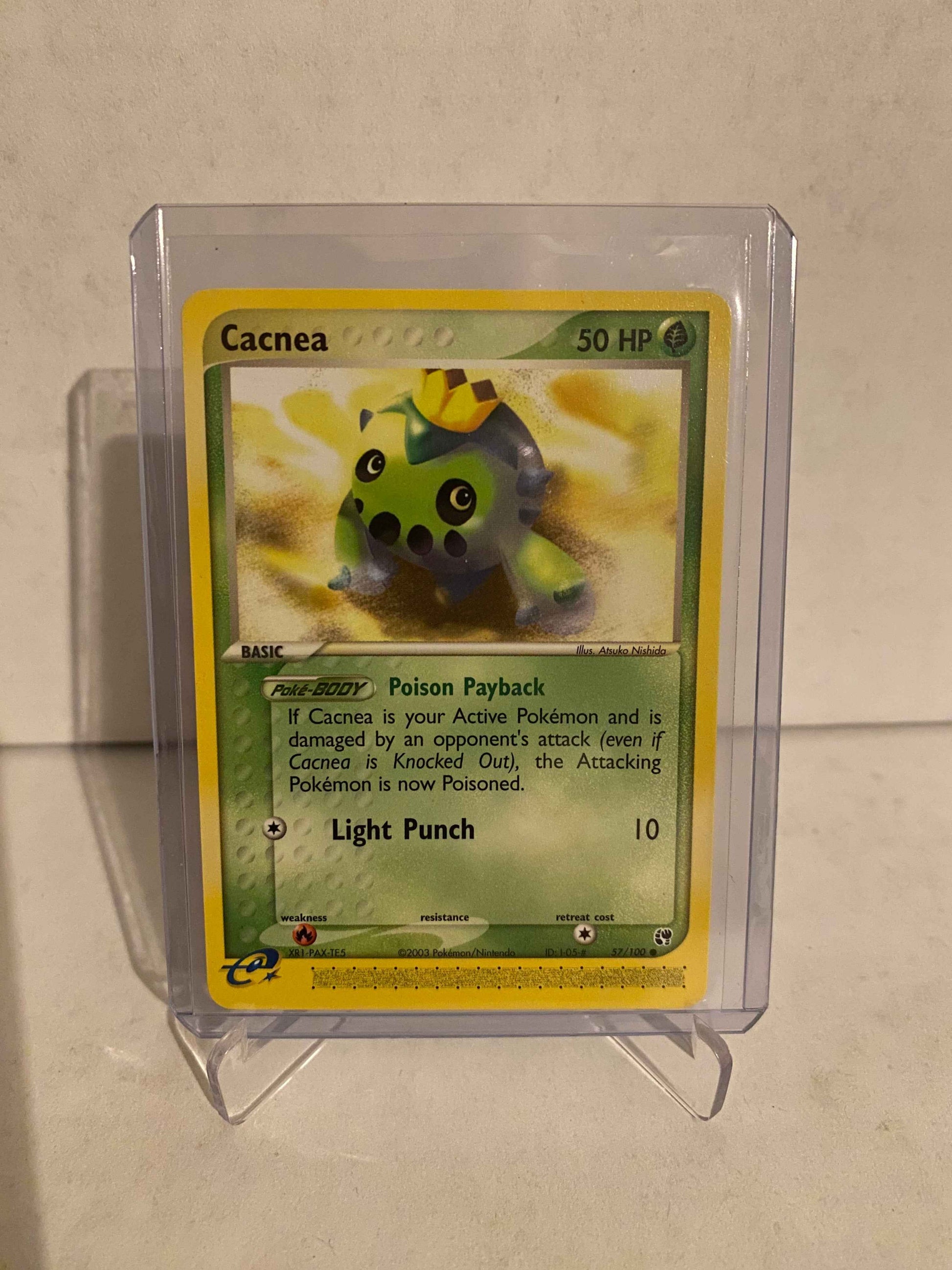 Pokemon kort EX Sandstorm - Cacnea (57/100) - Pokedexet