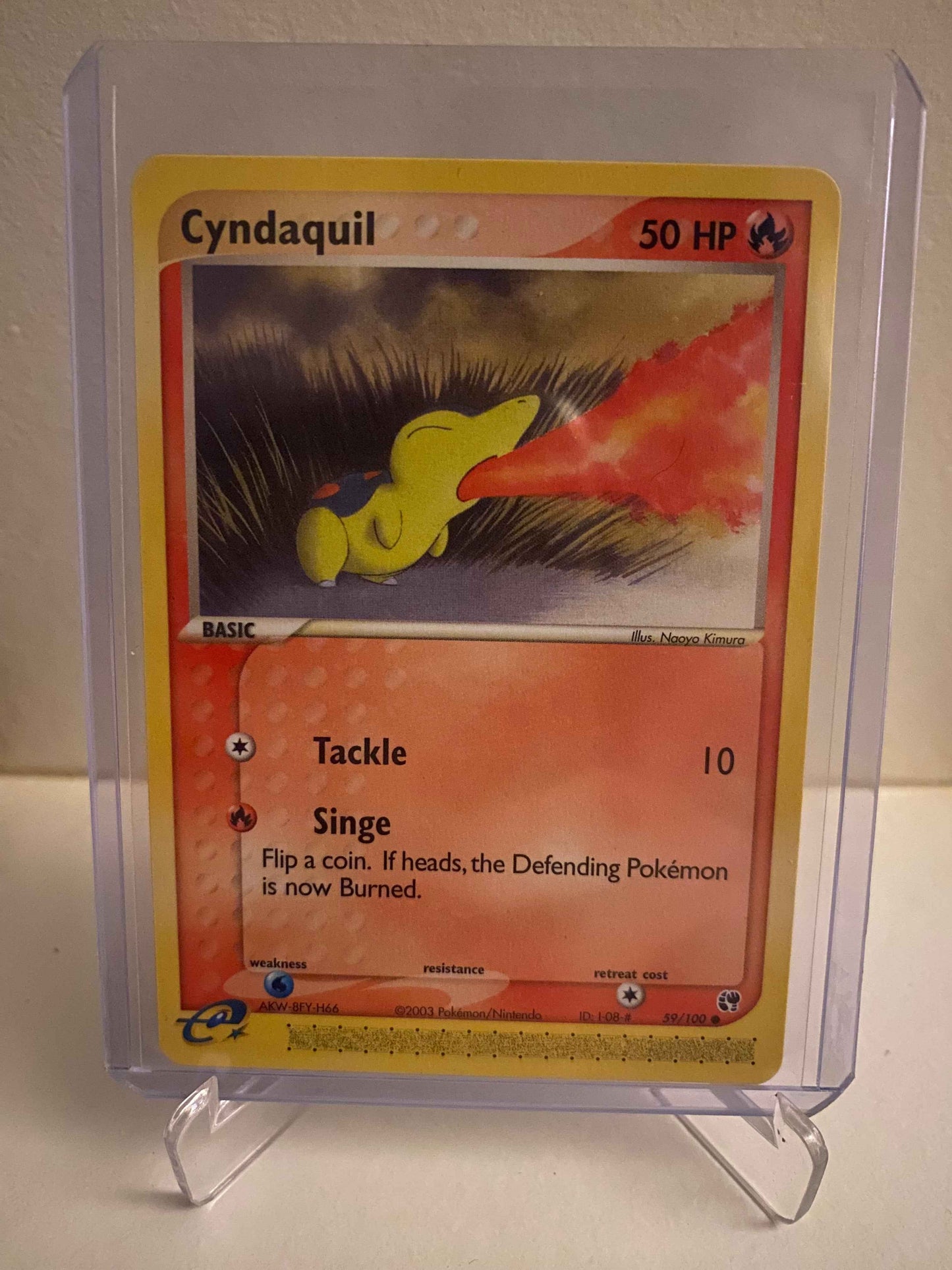 Pokemon kort EX Sandstorm - Cyndaquil (59/100) - Pokedexet