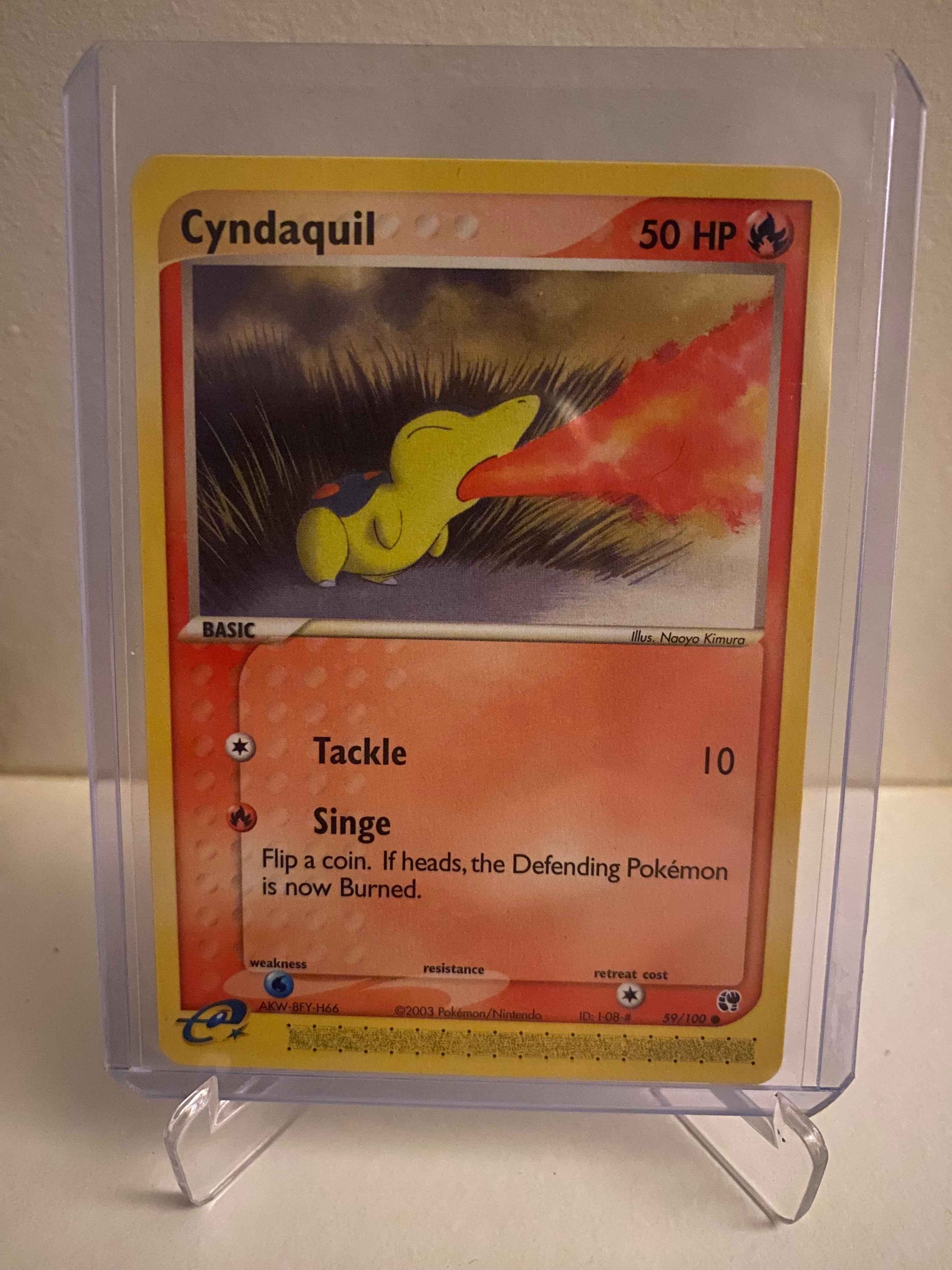 Pokemon kort EX Sandstorm - Cyndaquil (59/100) - Pokedexet