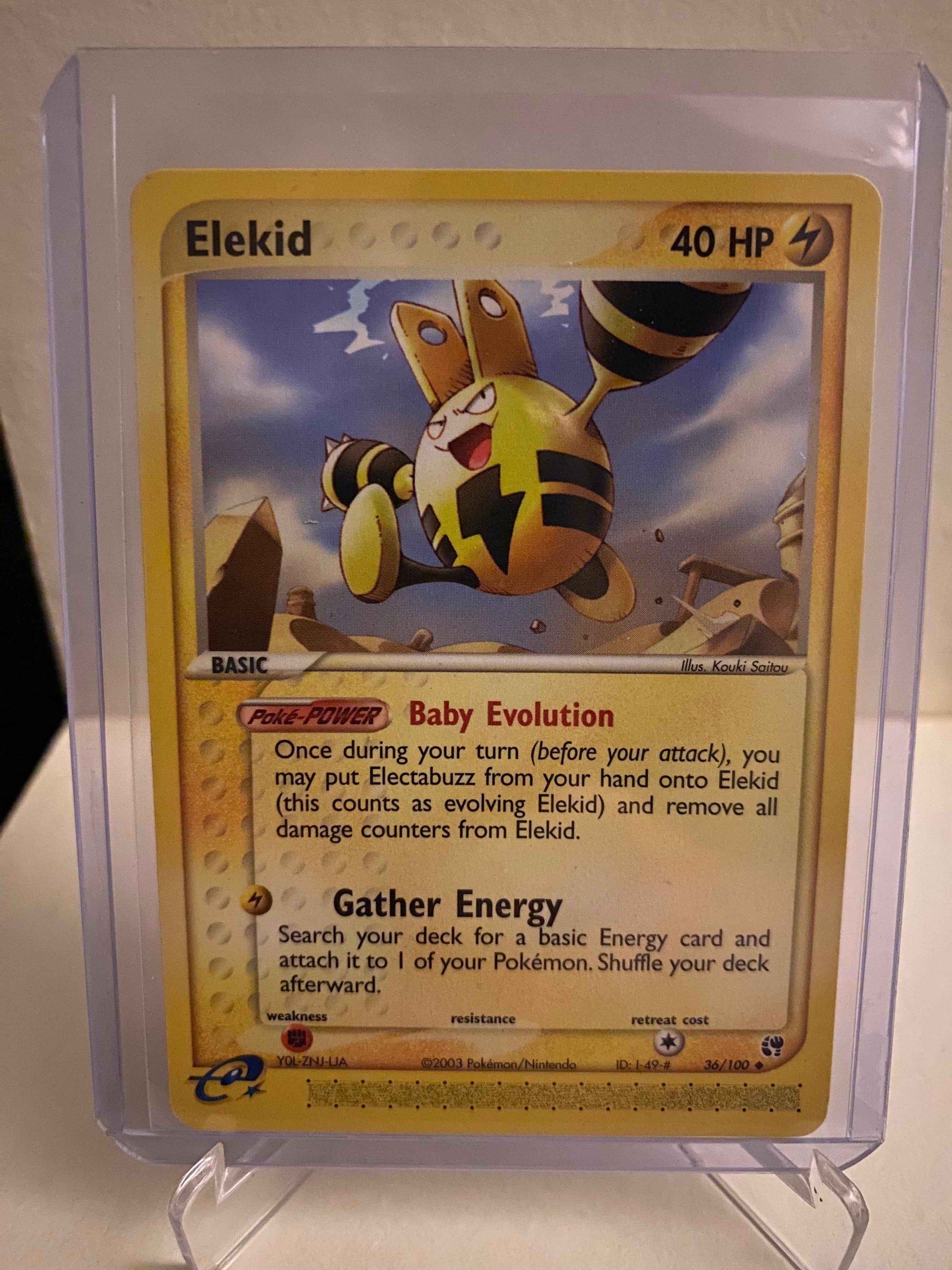 Pokemon kort EX Sandstorm - Elekid (36/100) - Pokedexet