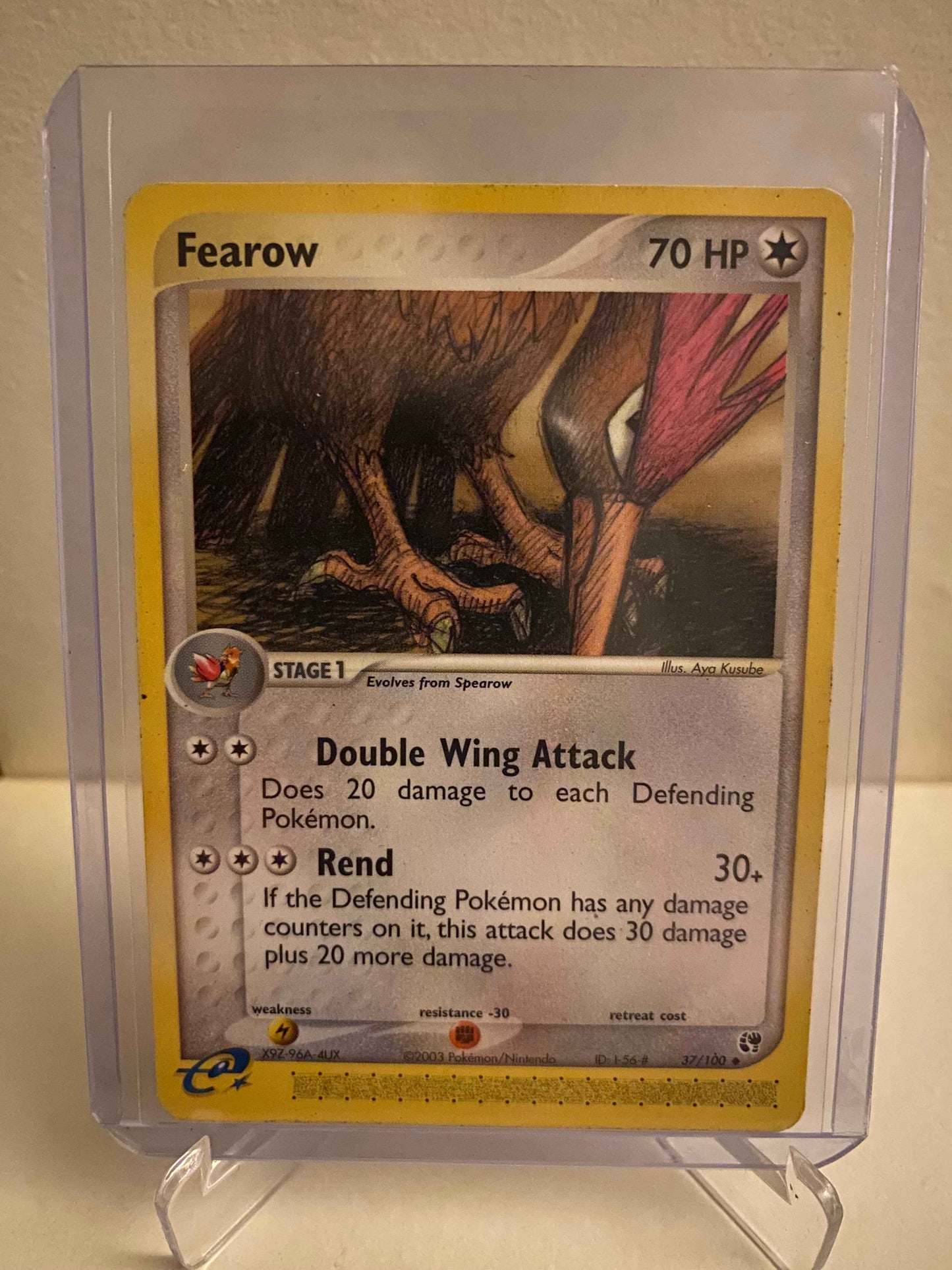 Pokemon kort EX Sandstorm - Fearow (37/100) - Pokedexet