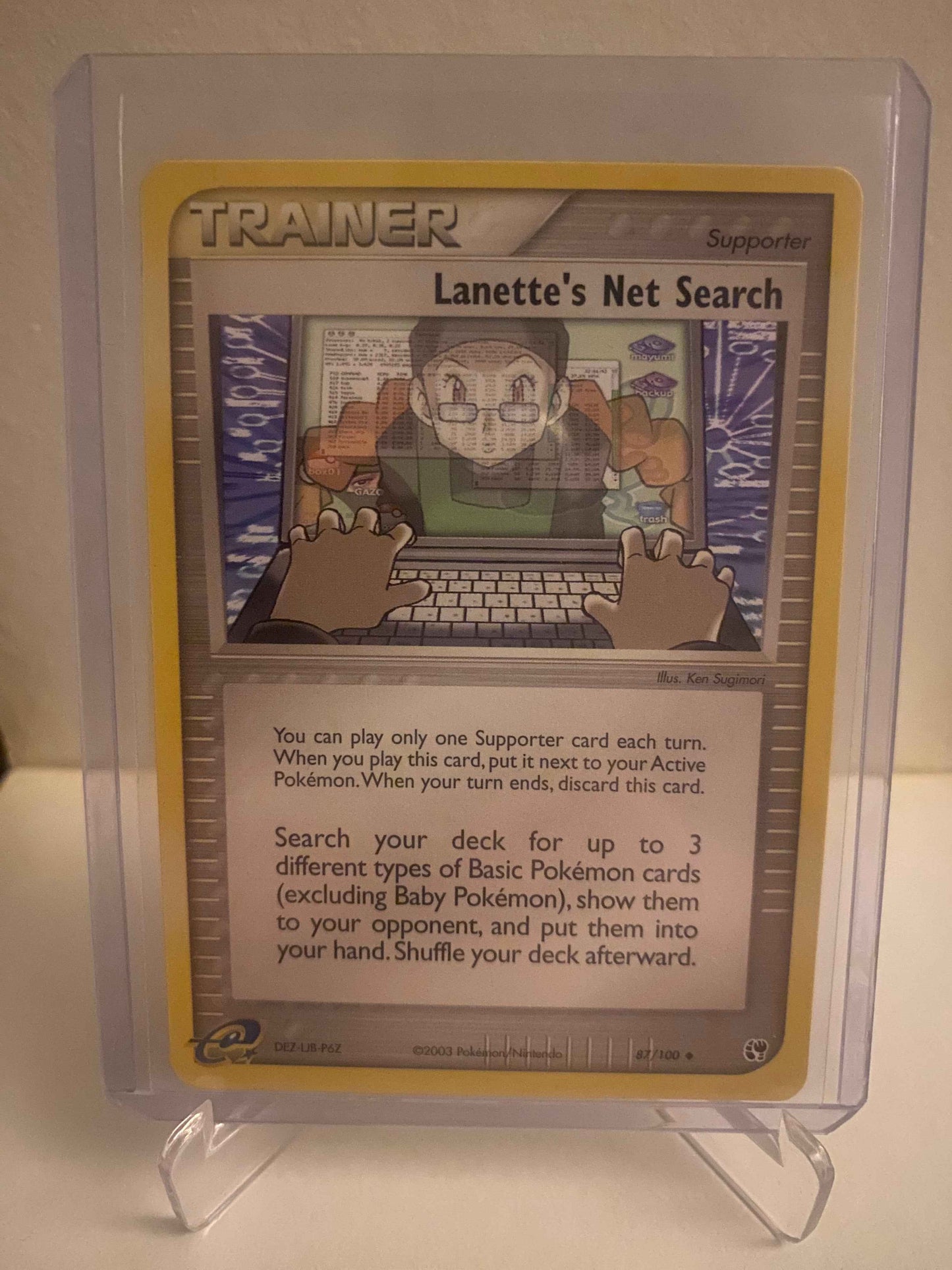 Pokemon kort EX Sandstorm - Lanette´s Net Search (87/100) - Pokedexet
