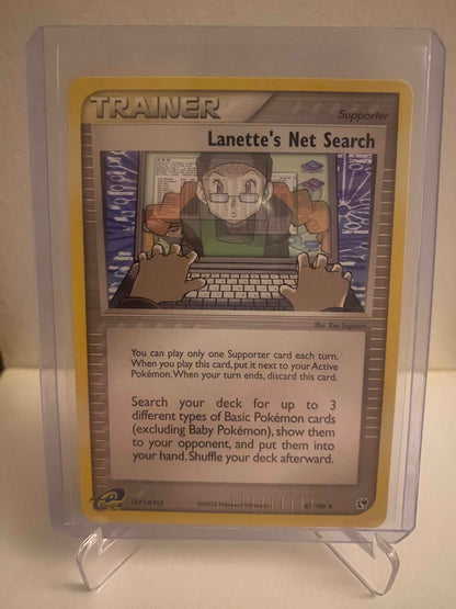 Pokemon kort EX Sandstorm - Lanette´s Net Search (87/100) - Pokedexet