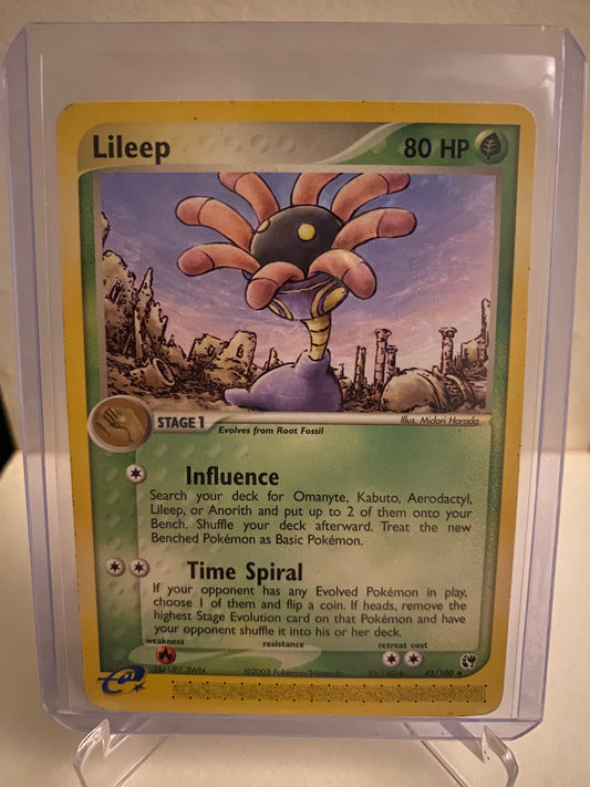 Pokemon EX Sandstorm Lileep (42/100)