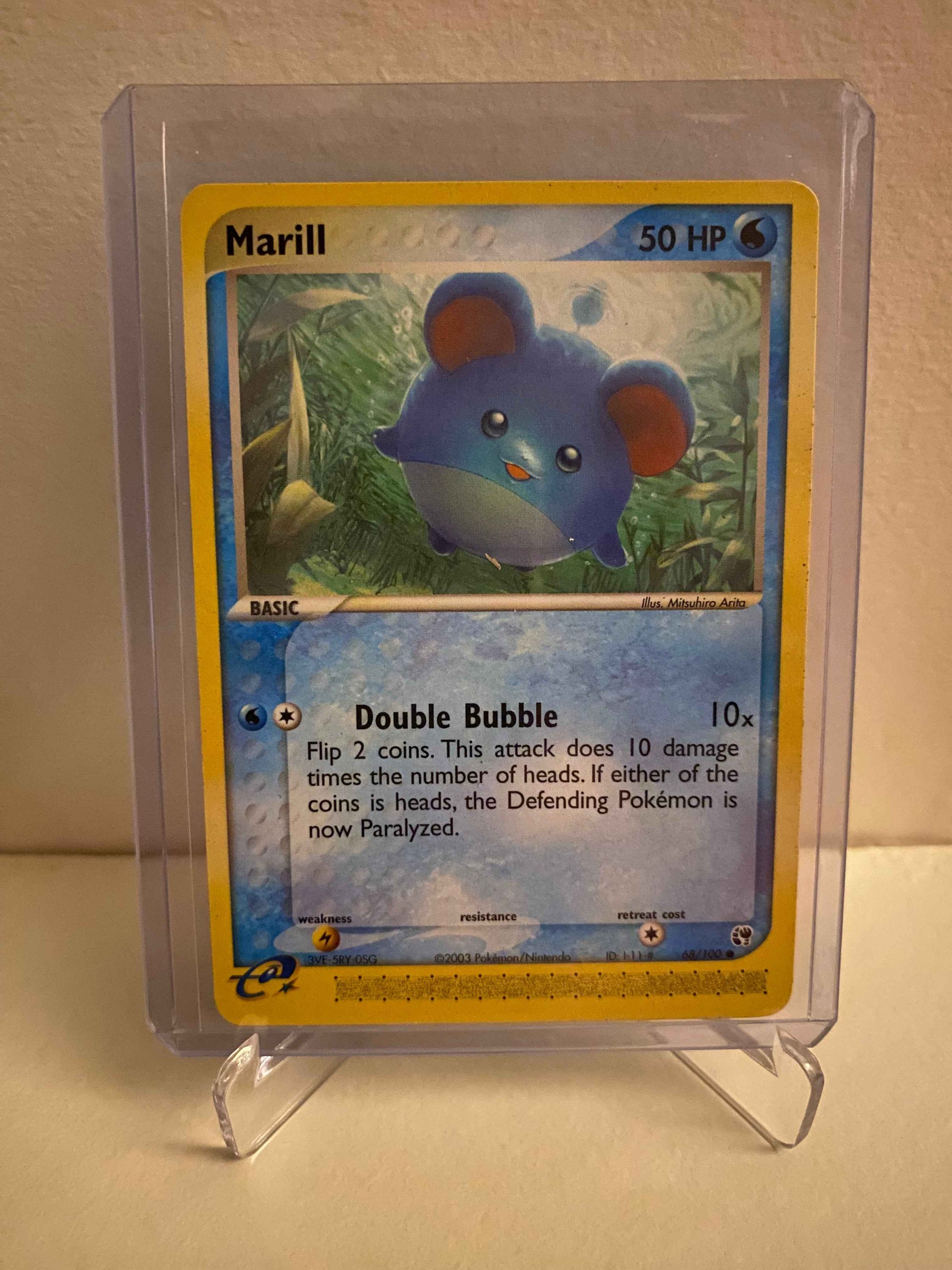 Pokemon kort EX Sandstorm - Marill (68/100) - Pokedexet