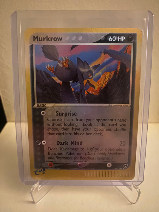 Pokemon EX Sandstorm Murkrow Reverse Holofoil (47/100)