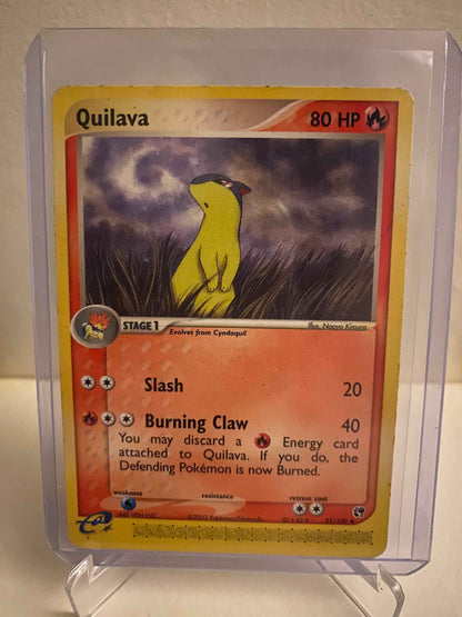 Pokemon EX Sandstorm - Quilava (51/100)