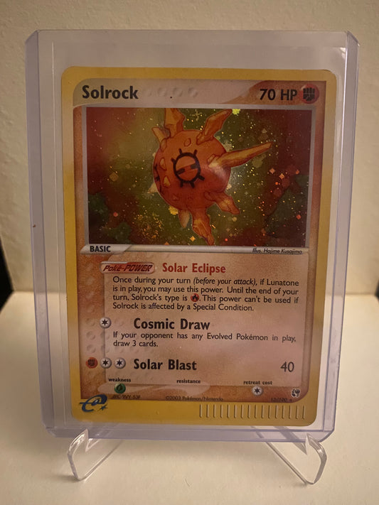 Pokemon EX Sandstorm Solrock Holofoil (13/100)