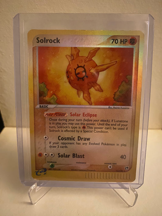 Pokemon EX Sandstorm Solrock Reverse Holofoil (13/100)