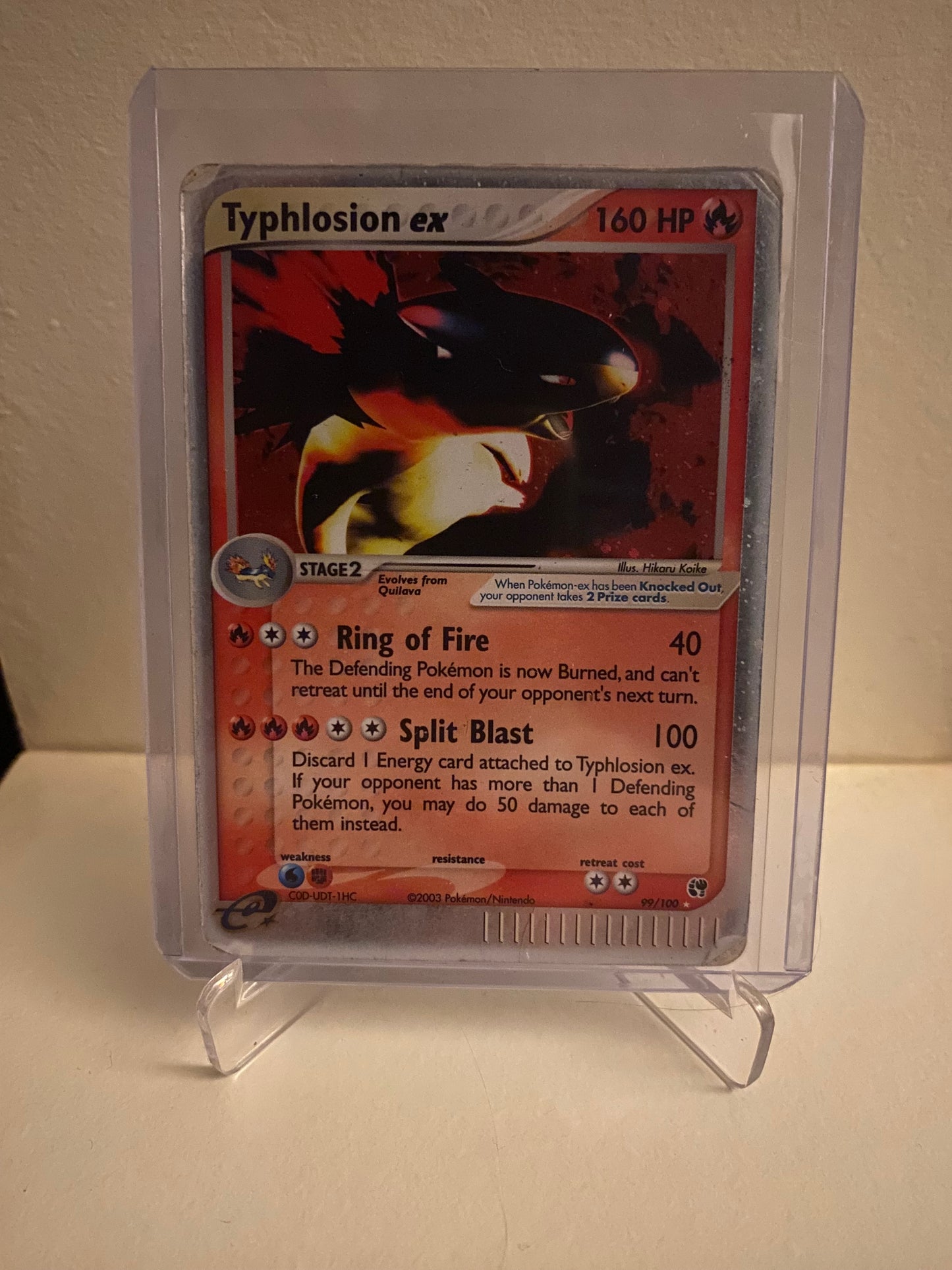 Pokemon kort EX Sandstorm - Typhlosion ex (99/100) - Pokedexet
