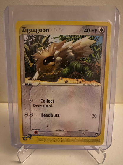 Pokemon kort EX Sandstorm - Zigzagoon (85/100) - Pokedexet