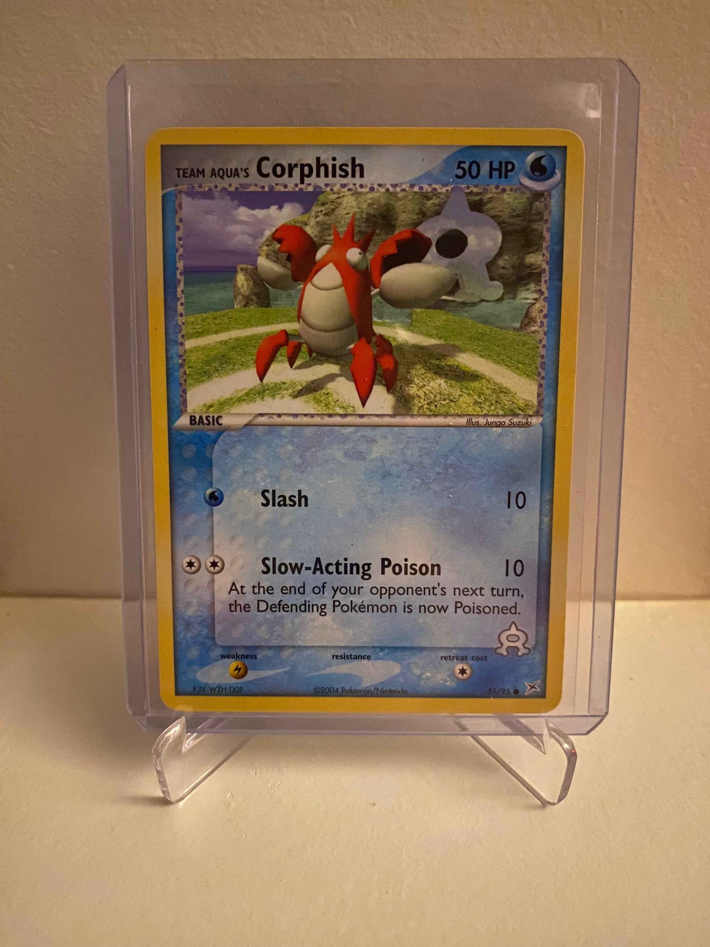 Pokemon kort EX Team Magma vs Team Aqua - Team Aqua´s Corphish (51/95) - Pokedexet