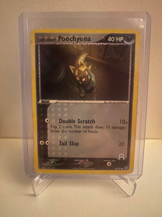 Pokemon EX Team Magma vs Team Aqua Team Aqua´s Poochyena (54/95)