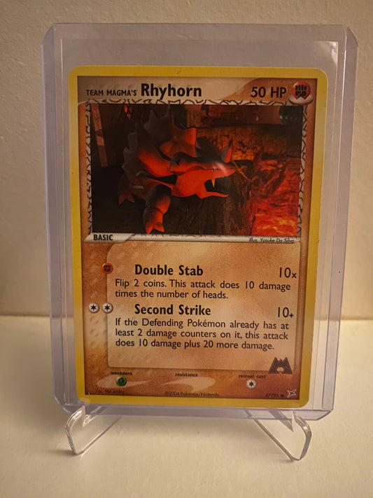 Pokemon EX Team Magma vs Team Aqua Team Magma´s Rhyhorn (67/95)