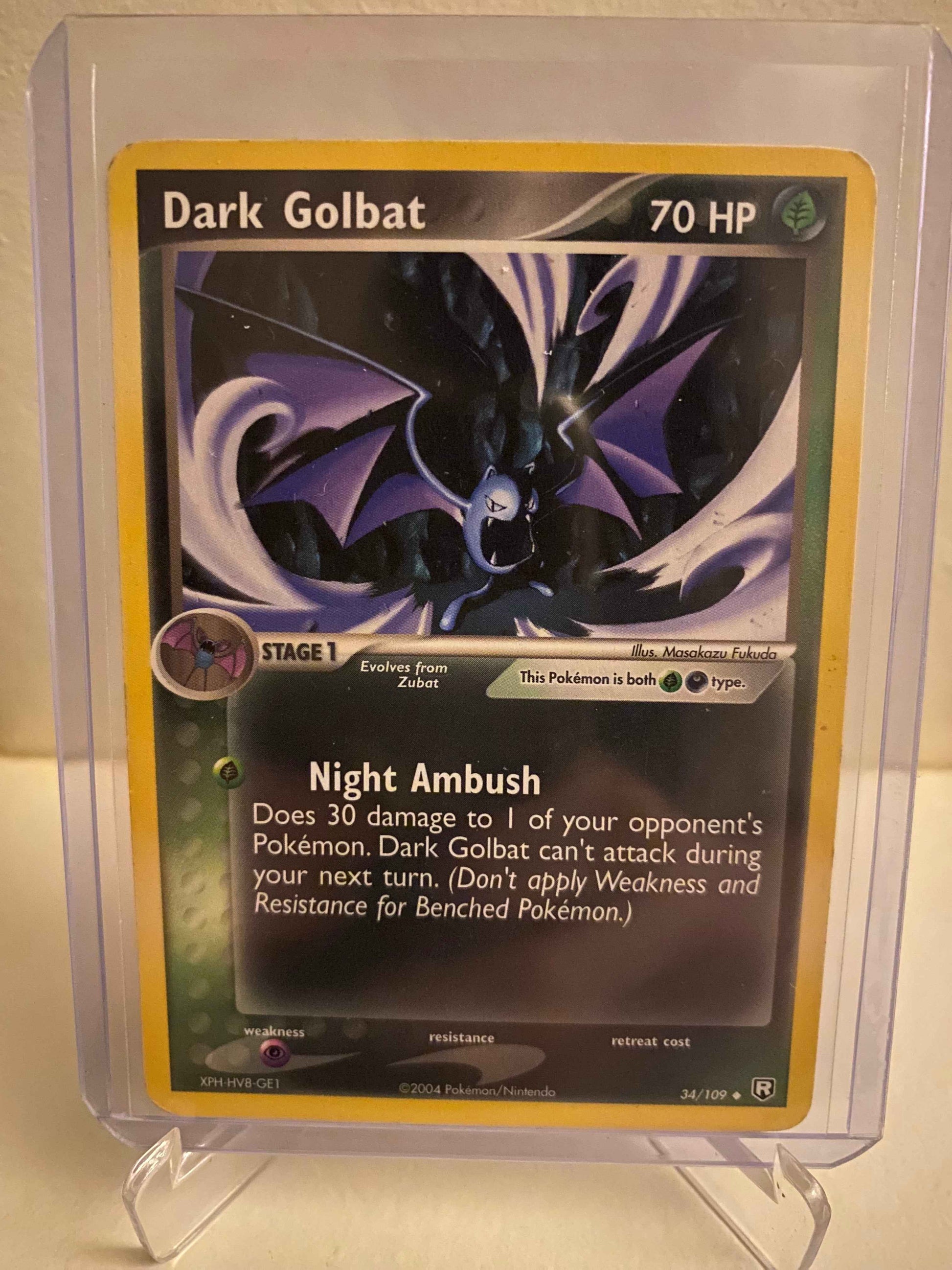 Pokemon kort EX Team Rocket Returns - Dark Golbat (34/109) - Pokedexet