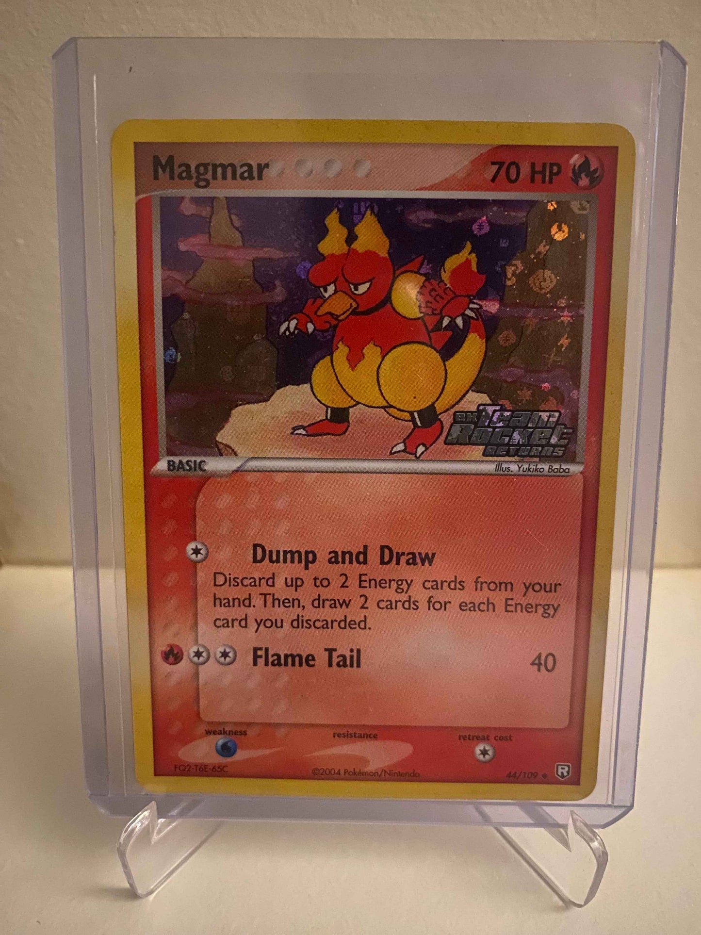 Pokemon kort EX Team Rocket Returns - Magmar Holofoil (44/109) - Pokedexet