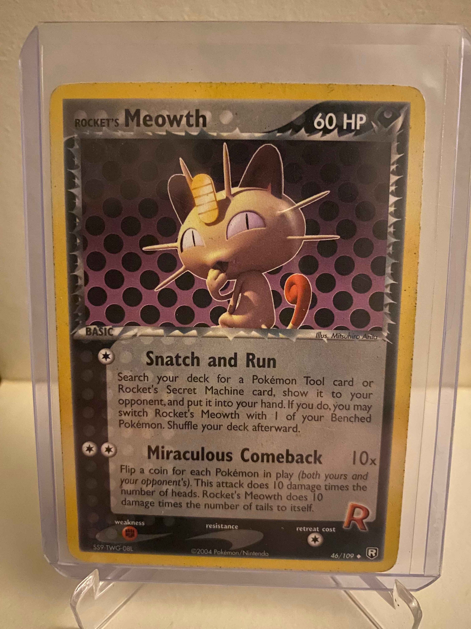 Pokemon kort EX Team Rocket Returns - Rocket´s Meowth (46/109) - Pokedexet