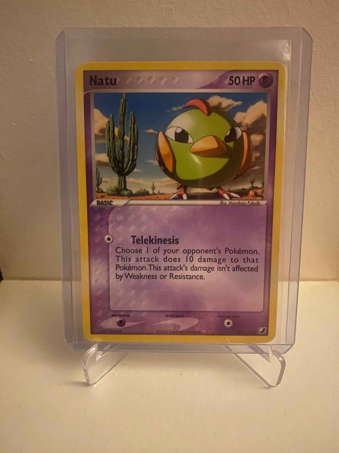 Pokemon kort EX Unseen Forces - Natu (63/115) - Pokedexet