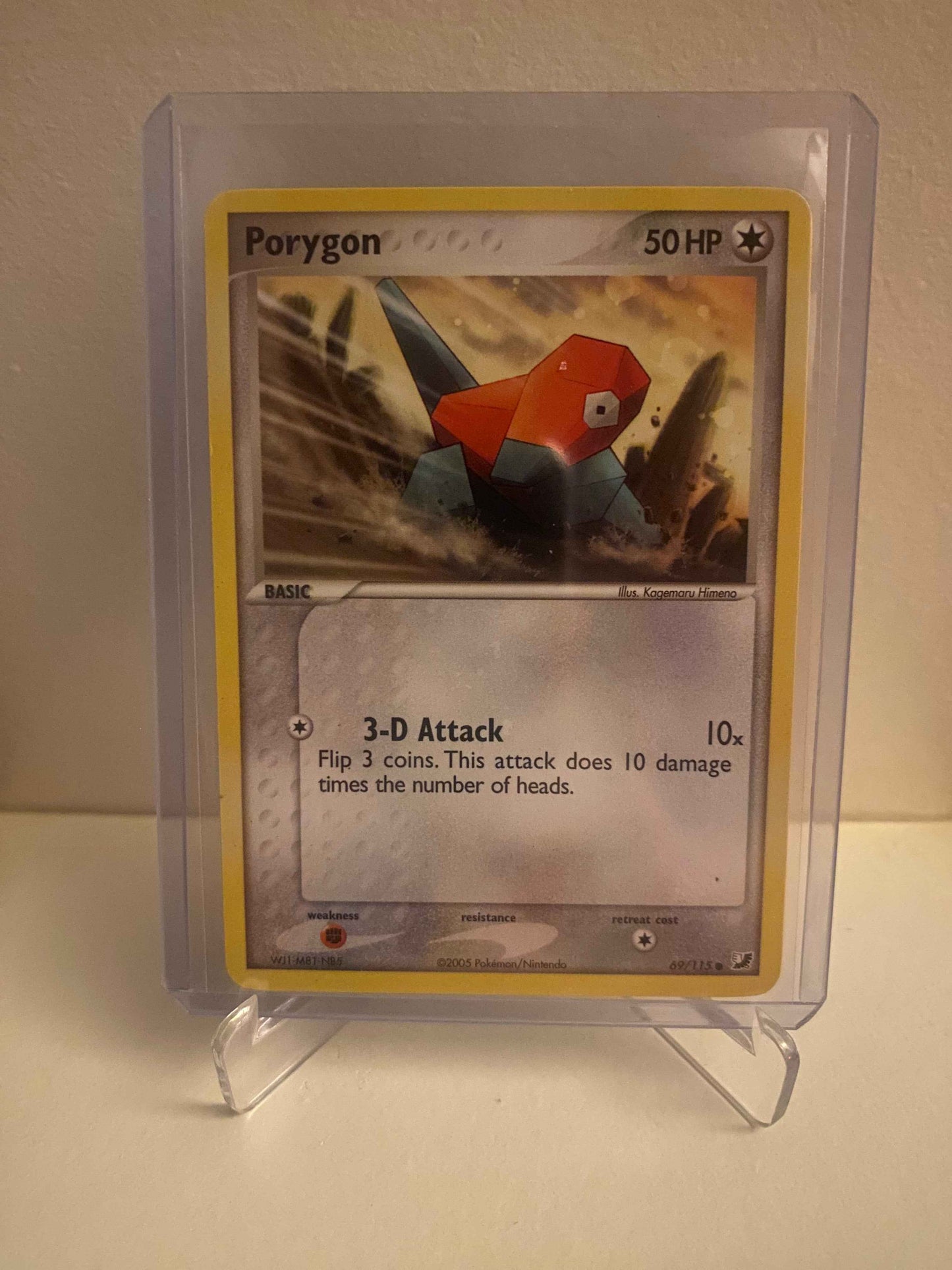 Pokemon kort EX Unseen Forces - Porygon (69/115) - Pokedexet