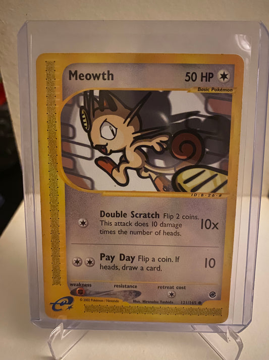 Pokemon Expedition Base Set Meowth (121/165)