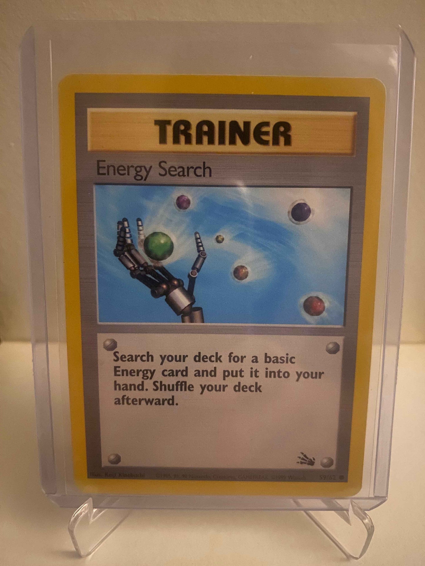 Pokemon kort Fossil - Energy Search (59/62) - Pokedexet