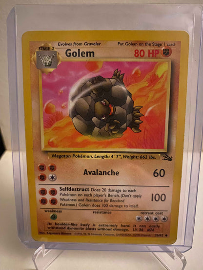 Pokemon kort Fossil - Golem (36/62) - Pokedexet
