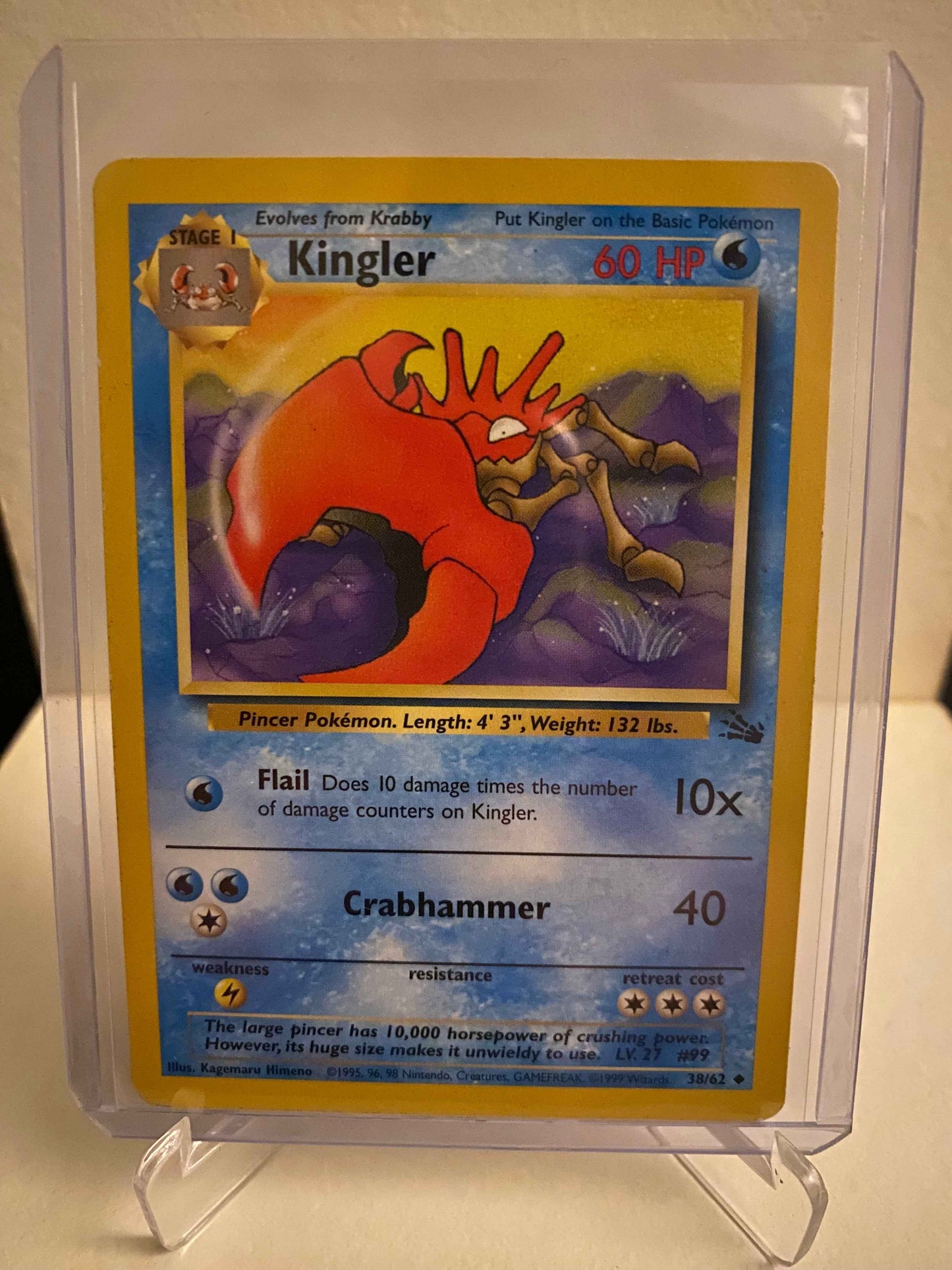 Pokemon Fossil - Kingler (38/62)