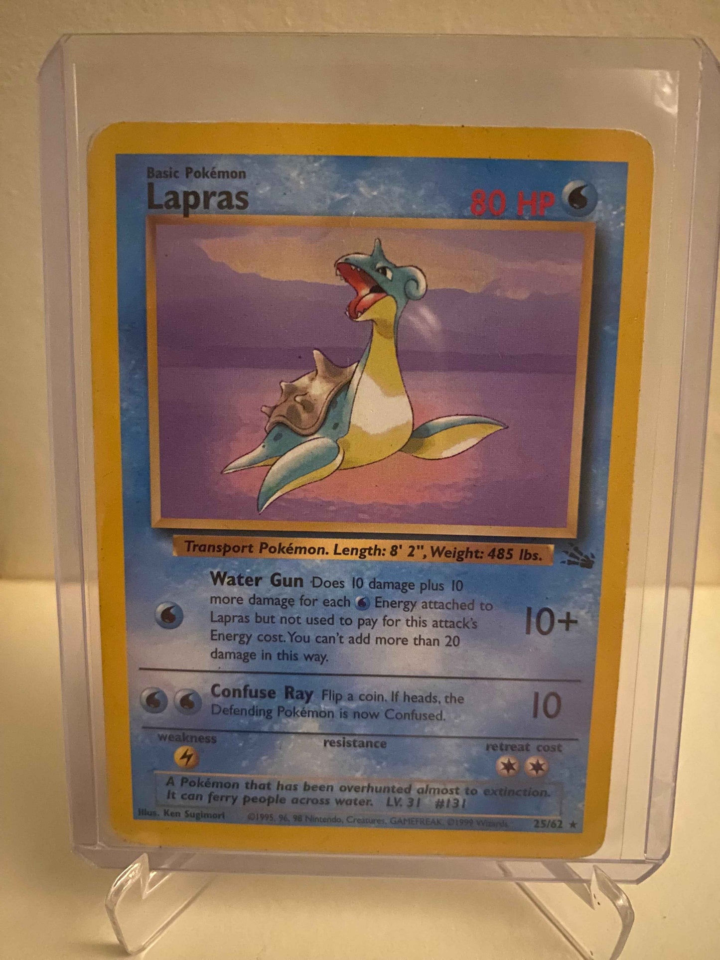 Pokemon kort Fossil - Lapras (25/62) - Pokedexet