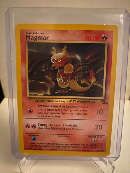 Pokemon kort Fossil - Magmar (39/62) - Pokedexet