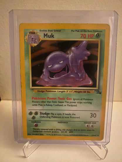 Pokemon kort Fossil - Muk Holofoil (13/62) - Pokedexet