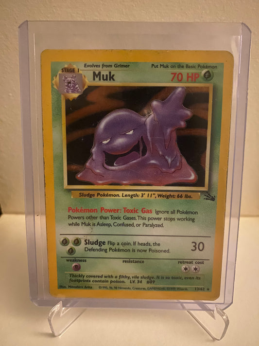 Pokemon Fossil Muk Holofoil (13/62)