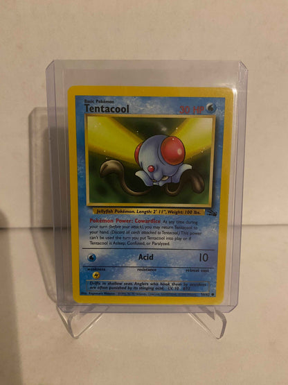 Pokemon kort Fossil - Tentacool (56/62) - Pokedexet