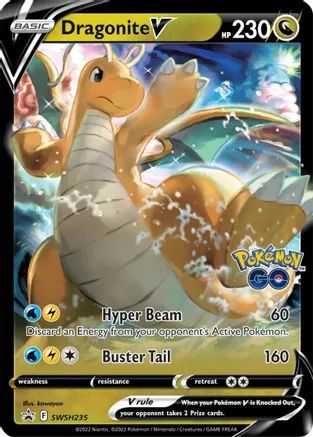 Pokémon GO Dragonite V (235) - Promo Kort
