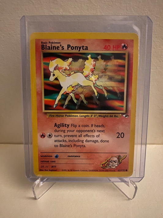 Pokemon Gym Heroes Blaine´s Ponyta (63/132)