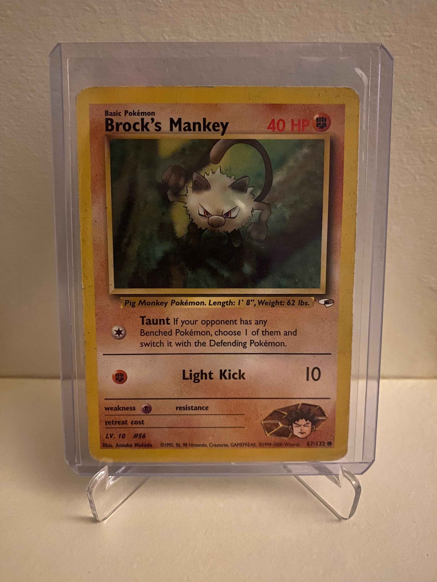 Pokemon kort Gym Heroes - Brock´s Mankey (67/132) - Pokedexet