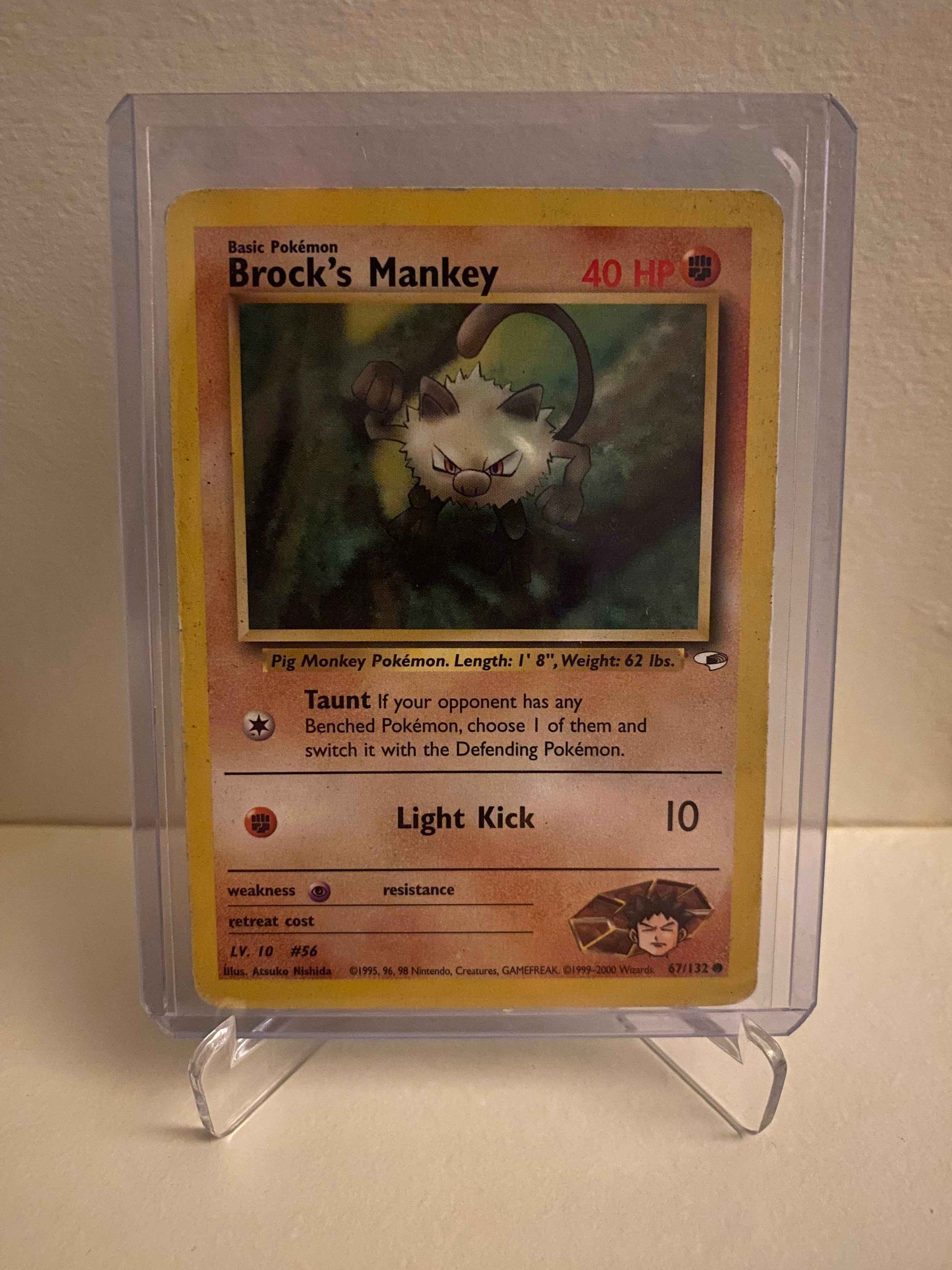 Pokemon kort Gym Heroes - Brock´s Mankey (67/132) - Pokedexet