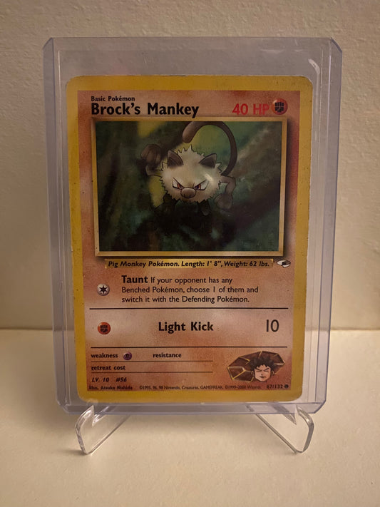 Pokemon Gym Heroes Brock´s Mankey (67/132)