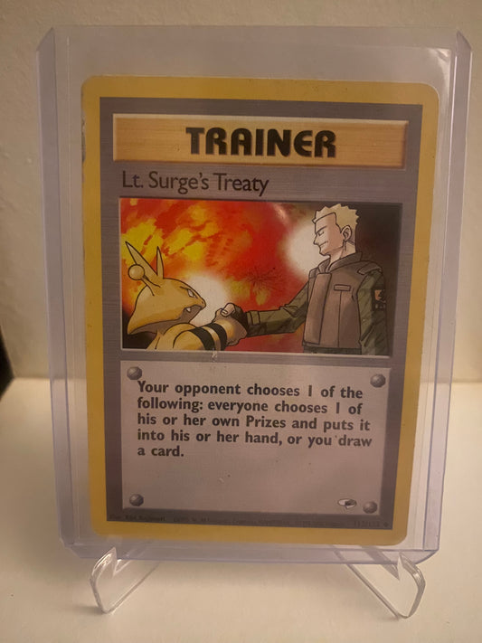 Pokemon Gym Heroes Lt. Surge´s Treaty (112/132)