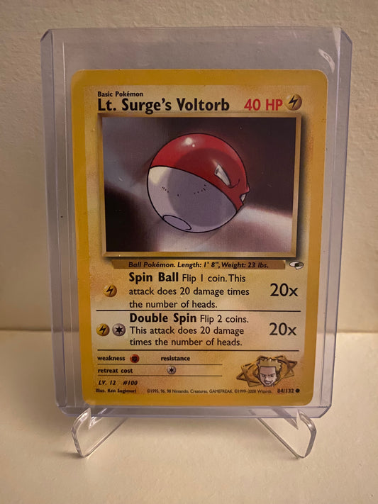 Pokemon Gym Heroes Lt. Surge´s Voltorb (84/132)