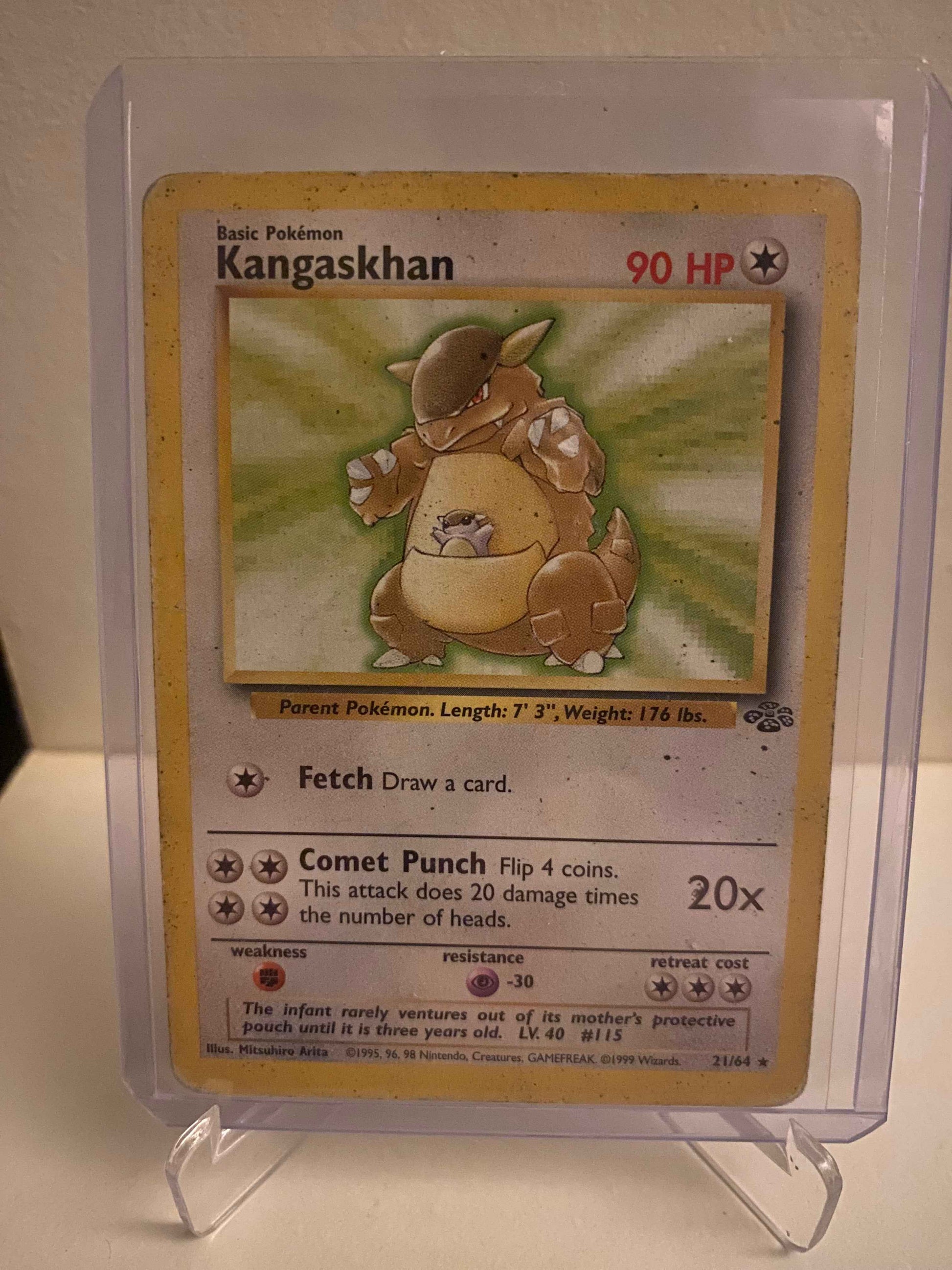 Pokemon kort Jungle - Kangaskhan (21/64) - Pokedexet