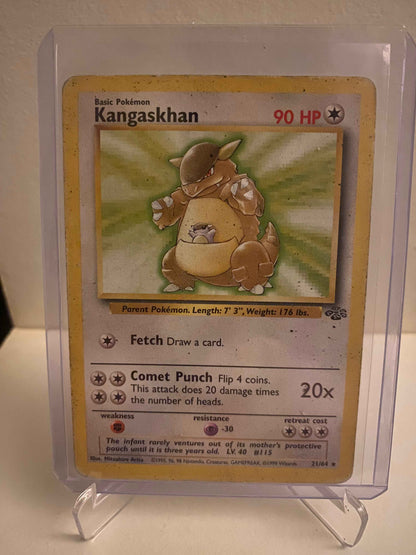 Pokemon kort Jungle - Kangaskhan (21/64) - Pokedexet
