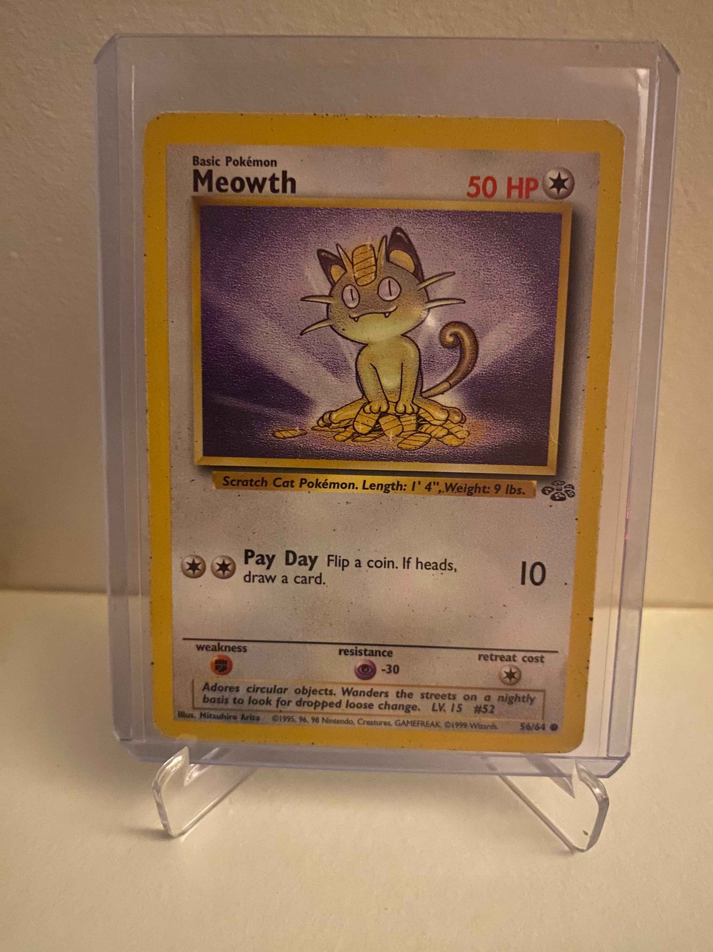 Pokemon kort Jungle - Meowth (56/64) - Pokedexet