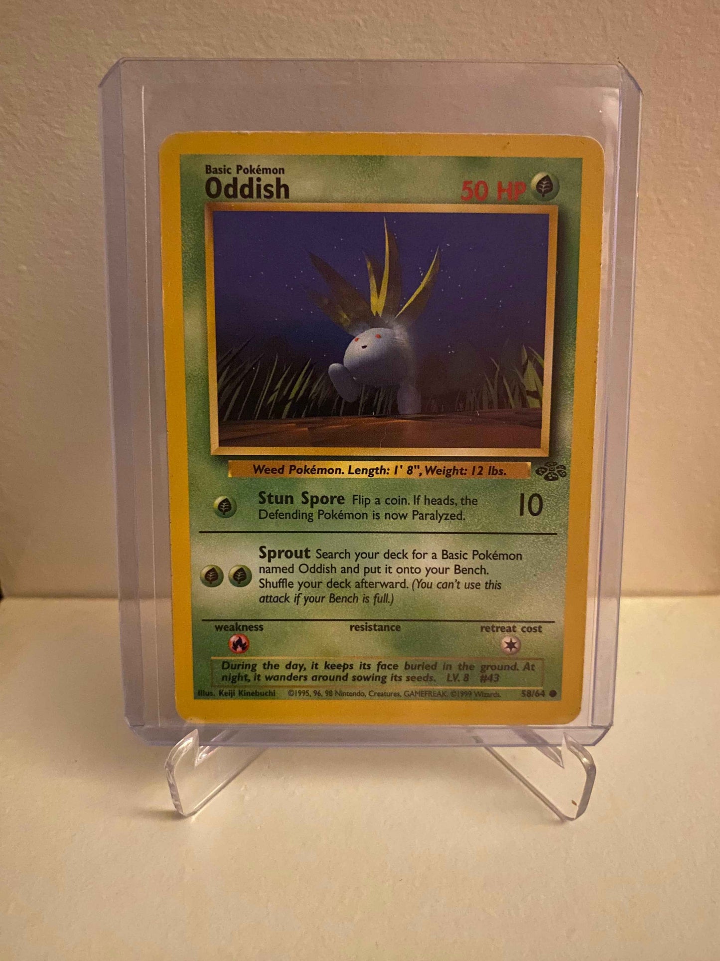 Pokemon kort Jungle - Oddish (58/64) - Pokedexet