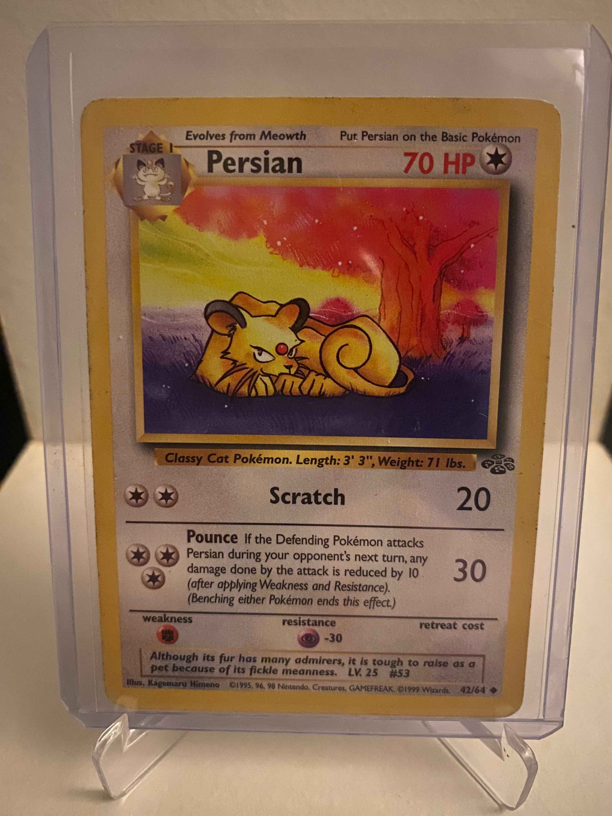 Pokemon kort Jungle - Persian (42/64) - Pokedexet