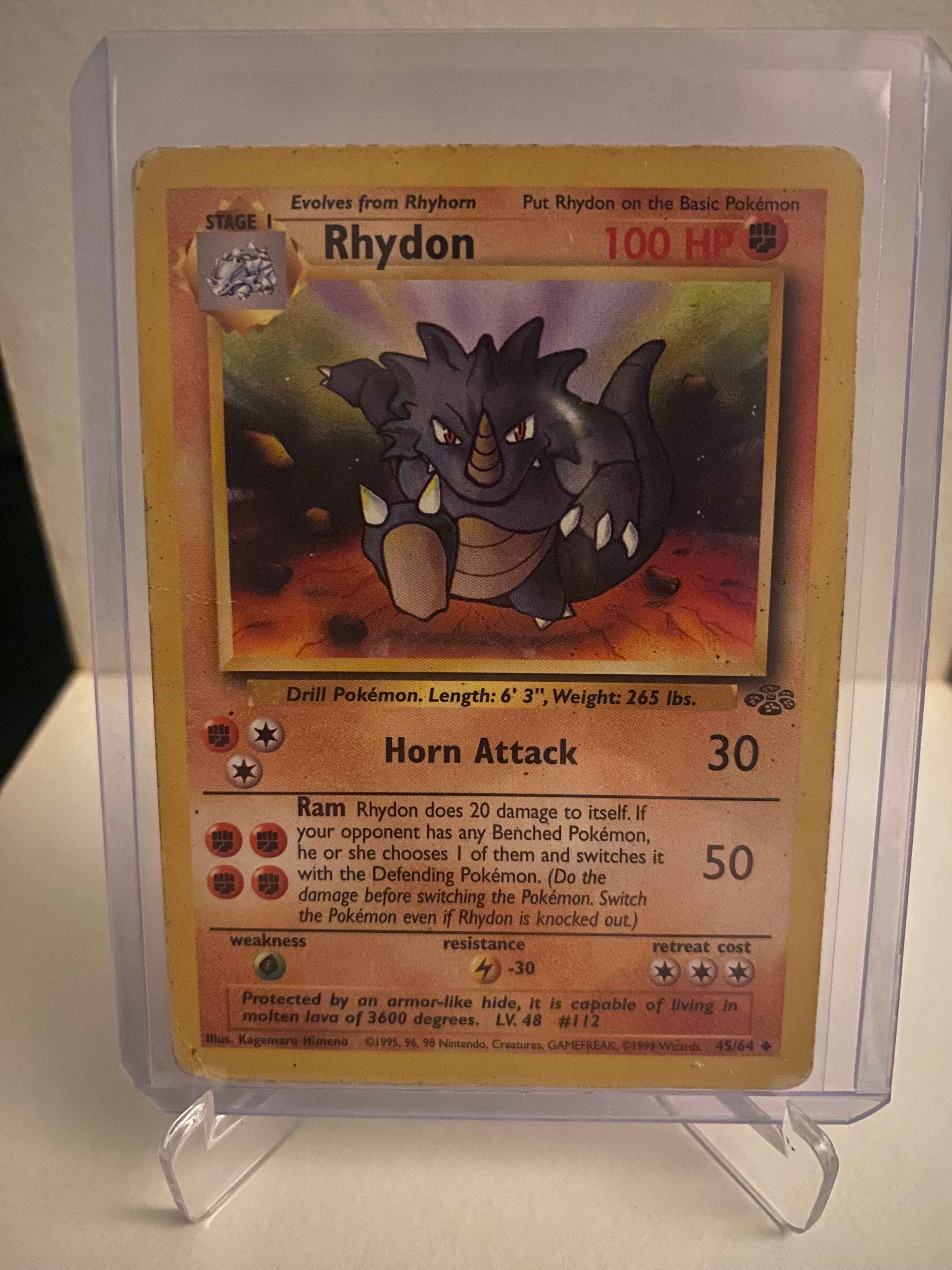 rhydon 45 64 pokemon card value Pokemon kort Jungle